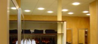 Pose de luminaires au plafond